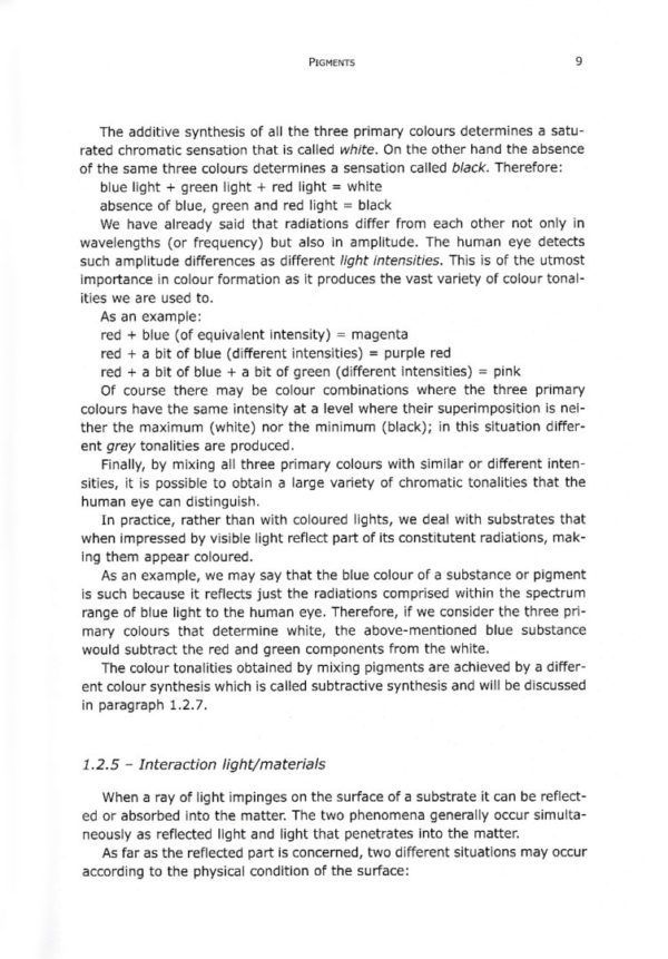 Chemistry for Restoration. Painting and Restoration Materials Nardini