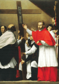 Carlo Saraceni e la tela di san Carlo Borromeo in San Lorenzo in Lucina. Analisi e recupero di un testo pittorico