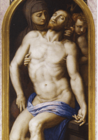 Il tabernacolo con la "Pietà" del Bronzino in Santa Croce a Firenze